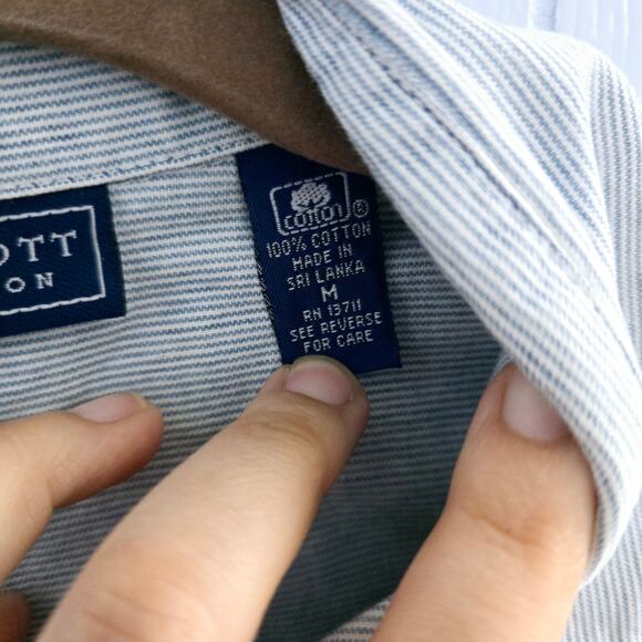 Karen Scott Vintage Button Down Embroidered Blouse size Medium Floral 90s - Picture 6 of 8